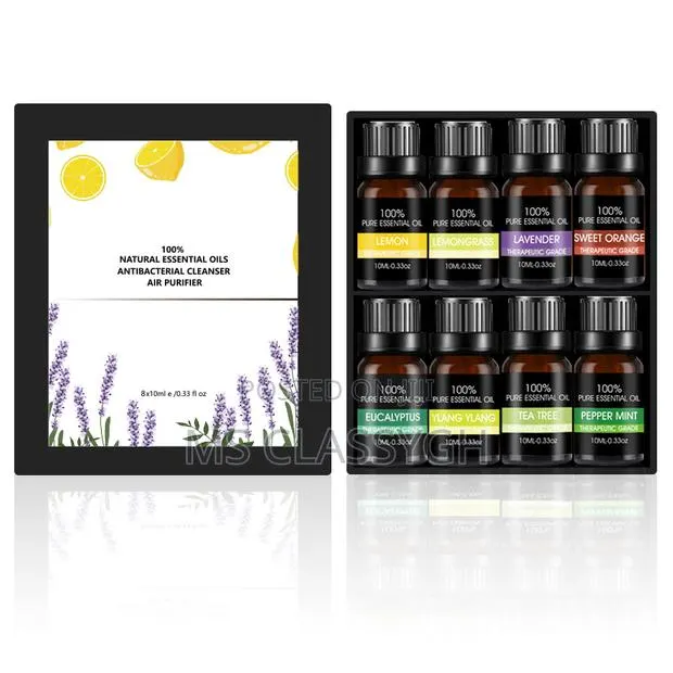 8pcs Aromatherapy Essential Oil Set Lavender Rose Pla · Photo 1