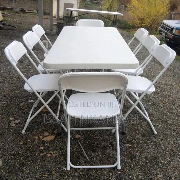 8 Sitter Outdoor Folding Table and Chairs · Photo 1