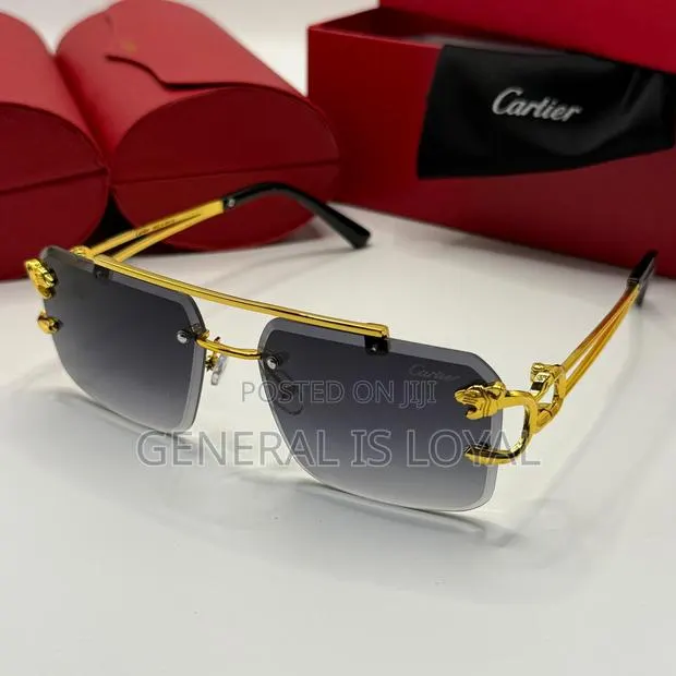 Cartier MUTYNE Retro Rimless Sunglasses for Men · Photo 1