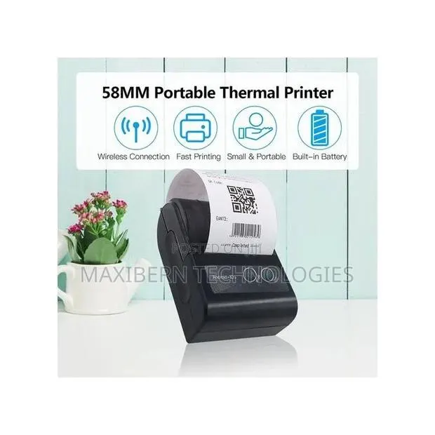 58mm Bluetooth Thermal Receipt Printer - Rechargeable · Photo 1