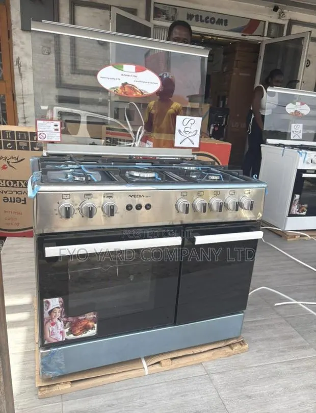 Full Auto Ignition Midea Tech 5 Burner 60x90 Oven Grill Cooker · Photo 1