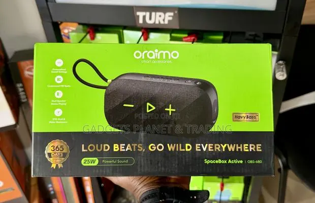 Oraimo Spacebox Active Loud Beats Speaker Dual Stereo 25W + Fm Radio · Photo 1