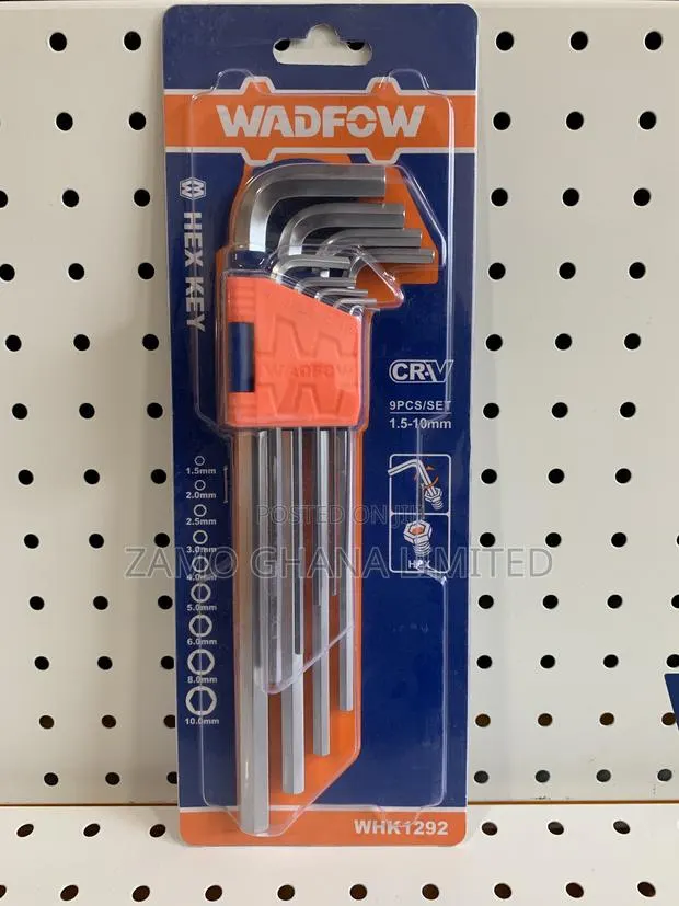 Hex Key /Extra Long Arm 9pcs - Whk1292 · Photo 1