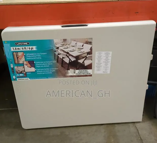 Lifetime Foldable Table, 1.8m or 6ft ( for 8) · Photo 1