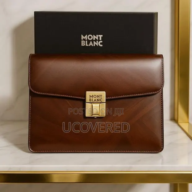 Montblanc Leather Envelope Clutch Bag · Photo 1