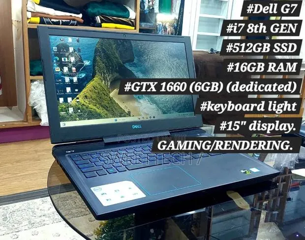 Laptop Dell G7 15 7590 16GB Intel Core i7 SSD 512GB · Photo 1