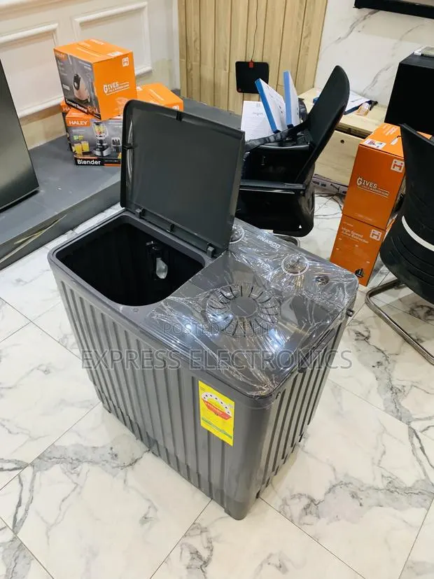 Zealous Sleek Black 8kg Topload Twintub Semi Automatic Nasco · Photo 1