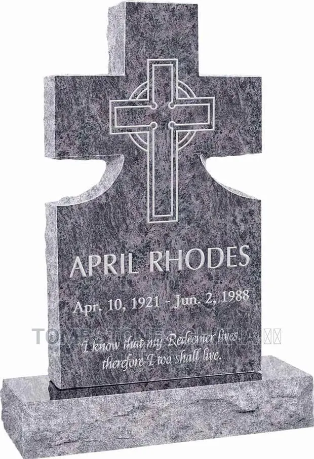 Cross Upright Headstone Polished · Photo 1