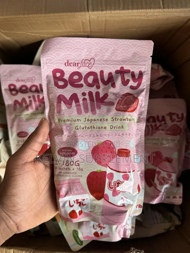 Dearface Beauty Milk – Japanese Strawberry Glutathione Drink · Photo 1