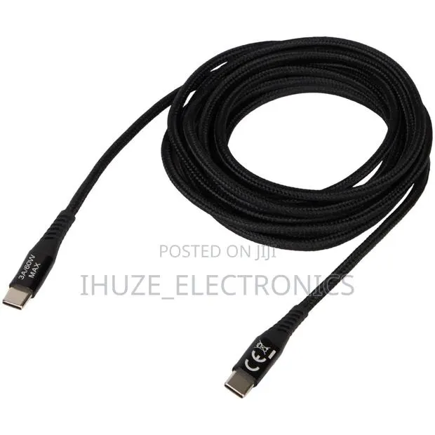60watt Usb-C to Usb-C Charging/Data Braided Cable (3meters Long) · Photo 1