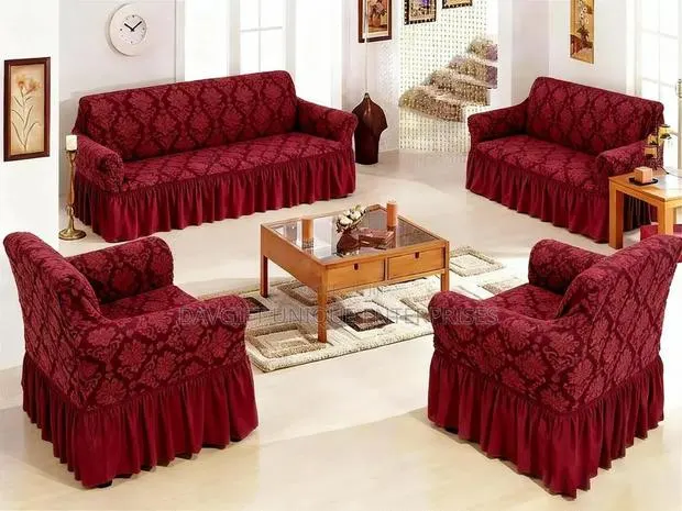 Elastic 4in1 Skirt Sofa Cover Sets · Photo 1