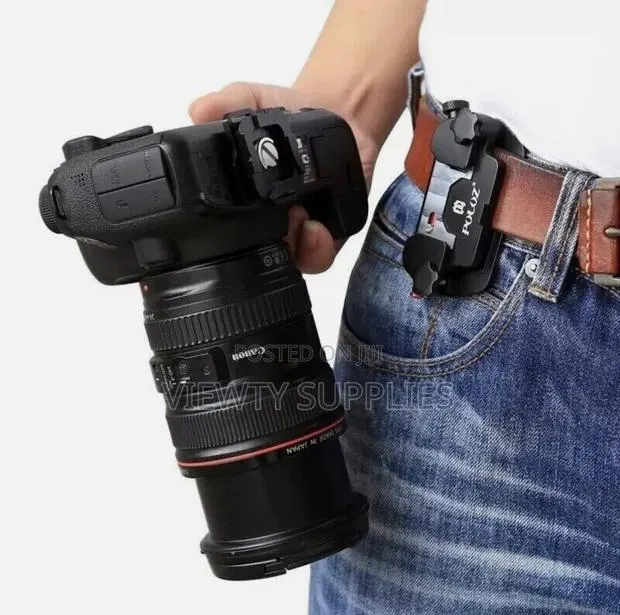 Puluz Capture Camera Clip Aluminum Alloy Quick Release Clip With Plate · Photo 1