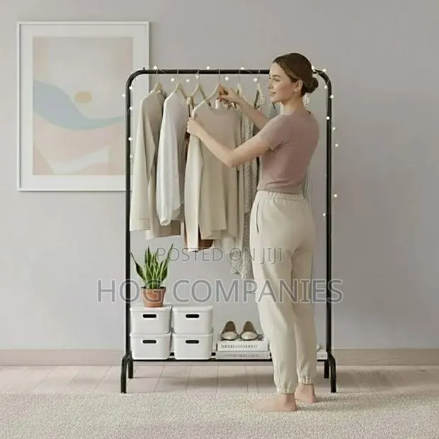 Quality Freestanding Single Metal Cloth Rack- Fast Delivery in 2hrs · Photo 1