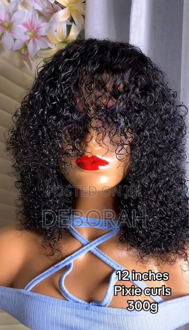 12 Inches Fringe Pixie Curls Wig 350g · Photo 1