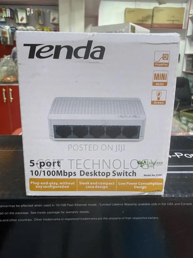 5 Port Tenda 10/100mbps Desktop Switch · Photo 1