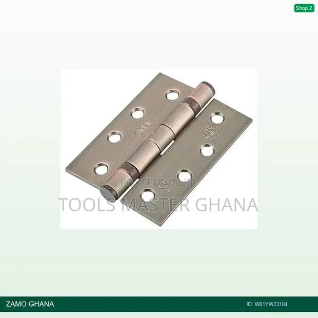 Fuxia Door Hinges 3.5x3 Inch X 2.5mm 2bb Ab Bronze - W01yw23104 · Photo 1