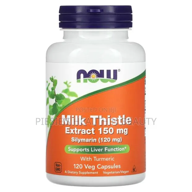 Now Foods Milk Thistle Extract With Turmeric 150mg, 60 Veggie Capsules · Photo 1