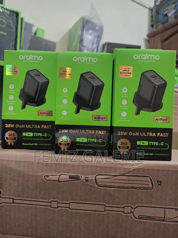 Oraimo Powergan 251 25w Gan Fast Mini Charger Set · Photo 1