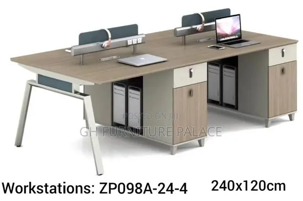 4 in 1 Wooden Workstation for Office · Photo 1