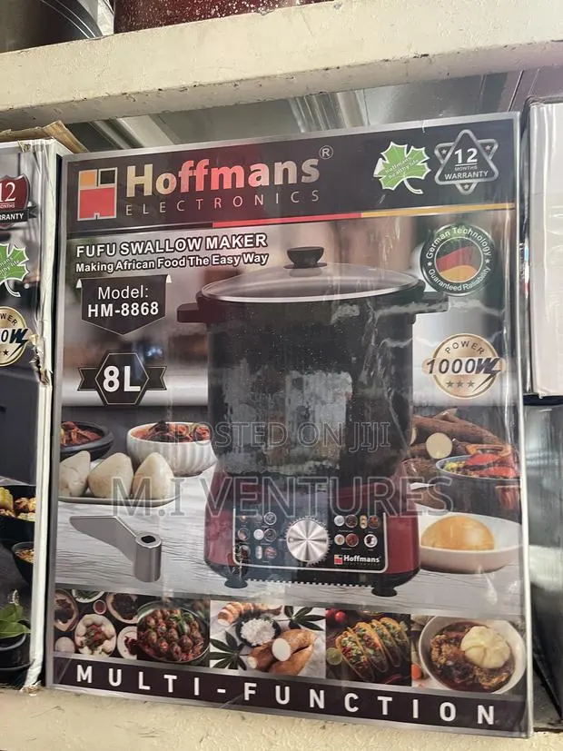 Advanced 8l Hoffmans Fufu-Swallow Maker (Model Hm-8868)1000w