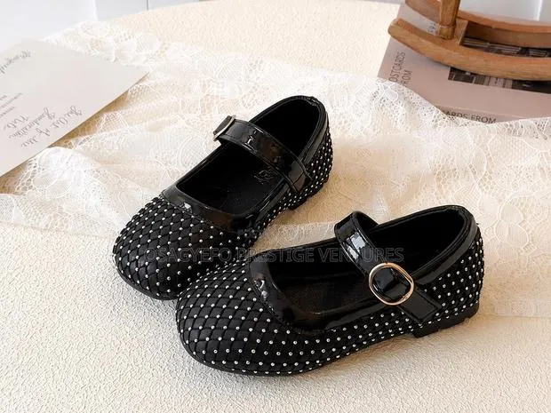 Girls’ Rhinestone Mary Jane Dress Shoes · Photo 1