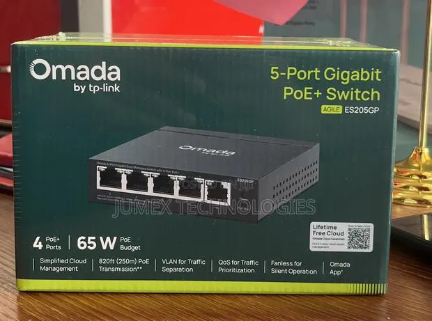 TP-Link Omada 5-Port Gigabit Poe+ Switch Agile Es205gp Manage Switch · Photo 1