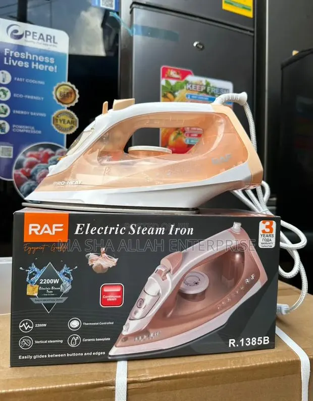 Powerful Big Orange RAF Steam Iron · Photo 1