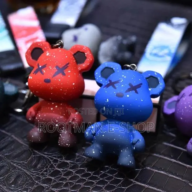 Cartoon Anime Doll Cool Gradient Bear Keychain Cute Bag Pendant · Photo 1