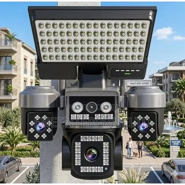 All-in-One Ai Solar CCTV Cameras/Streetlight Aov Pro 4g · Photo 1