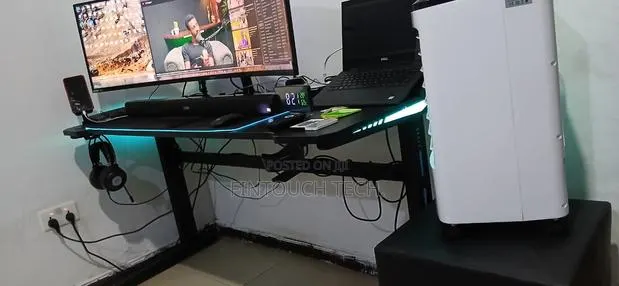 Durable Gaming Desk With RGB Light for Your Office or Home · Photo 1