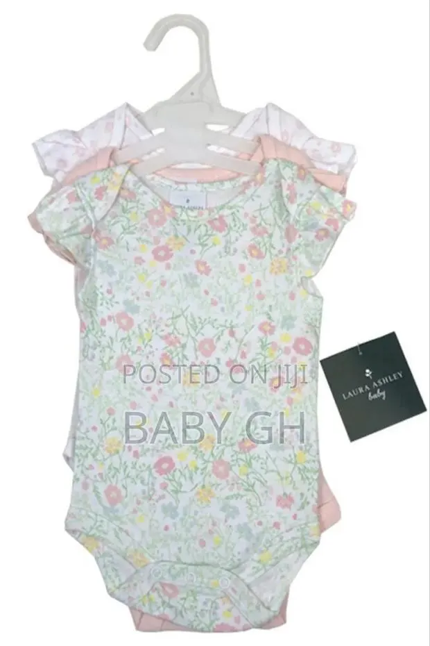 Laura Ashley 3pk Baby Girls Bodysuits · Photo 1