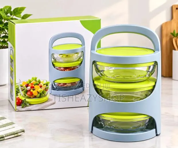 4 in 1 Glass Storage Bowl