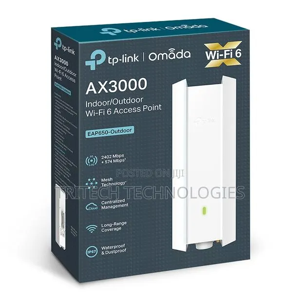 TP-Link AX3000 Indoor/Outdoor WiFi 6 Access Point · Photo 1