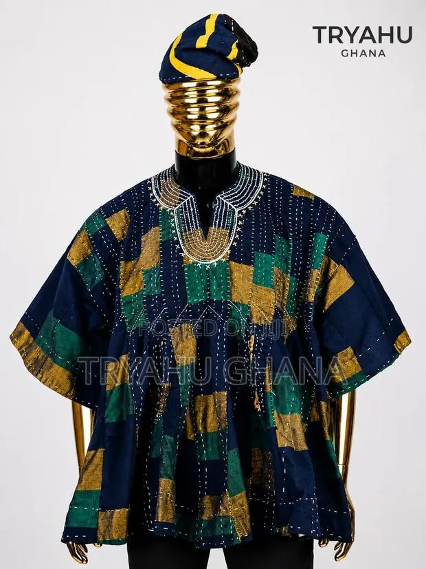Authentic Ghanaian Batakari Smock for Men-Fast Delivery in Ghana · Photo 1