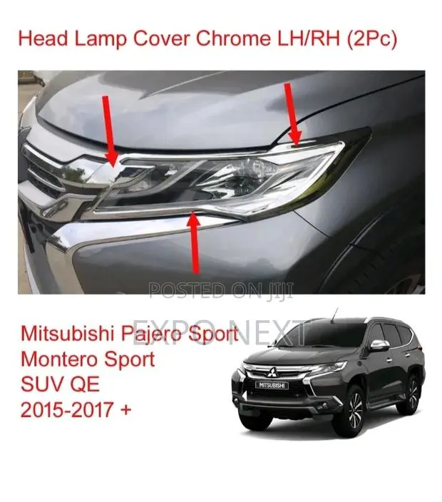 Mitsubishi Pajero Montero Sport Led Head Light Chrome 2016-2020 Pair · Photo 1