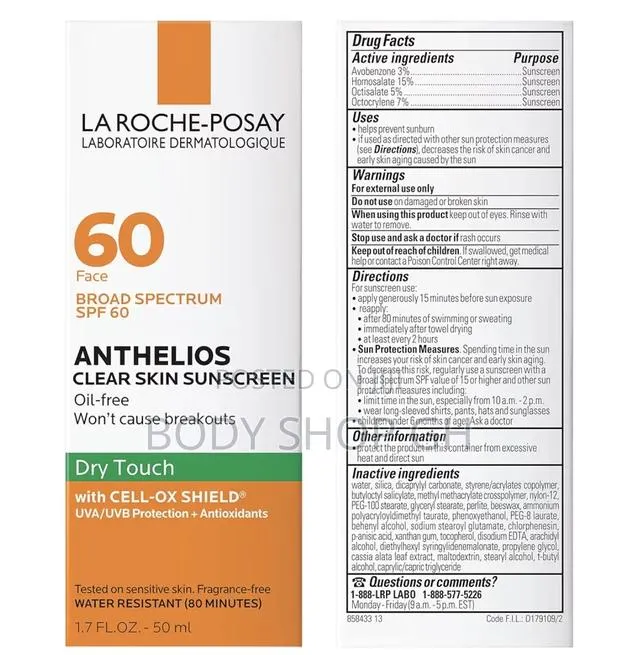 La Roche-Posay Anthelios Clear Skin Sunscreen Dry Touch SPF 60 · Photo 1