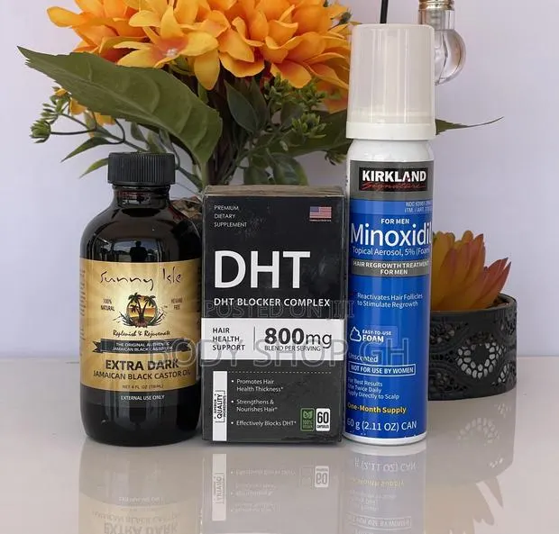 Castor Oil + Kirkland Minoxidil Foam + DHT Blocker for Hair · Photo 1