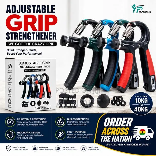 Adjustable Hand Grip Strengthener – Adjustable Resistance 10kg-40kg · Photo 1