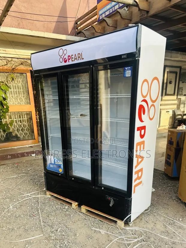 Highly White Display Fridge PVC-1540 Three Door · Photo 1