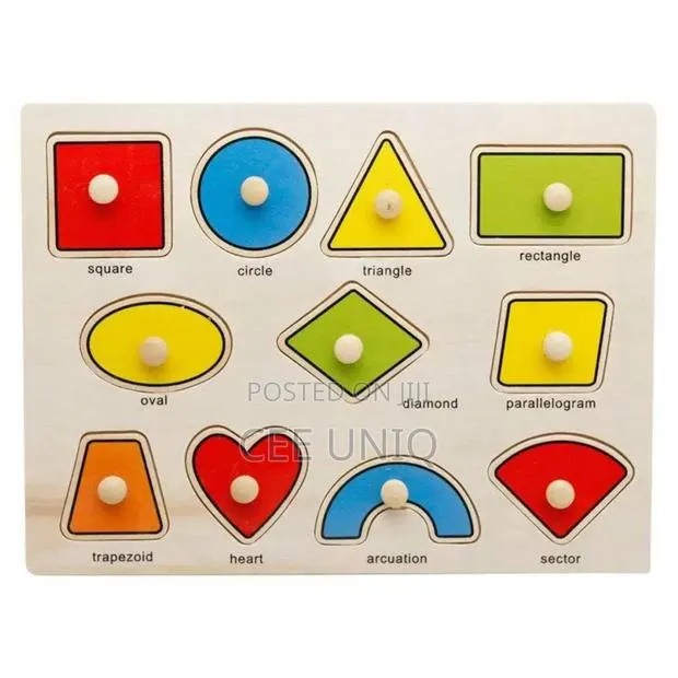 Wooden Shapes Puzzle Board for Toddlers · Photo 1