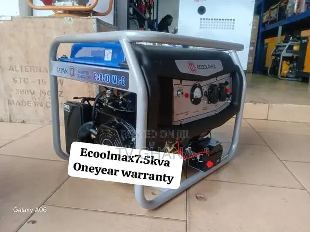 Ecoolmax 7.5kVA Electric Start Generator – Strong Power Backup7.5kva · Photo 1