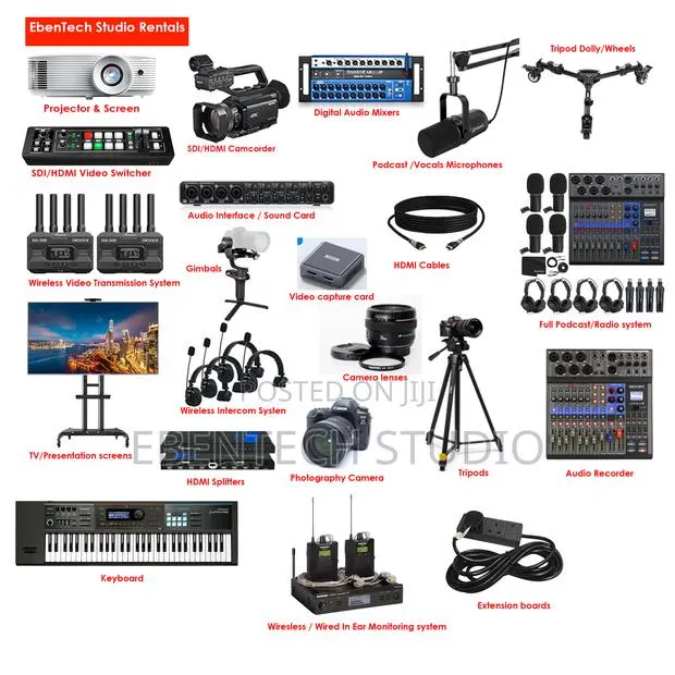 Media Equipment for Rent Live Streaming Video