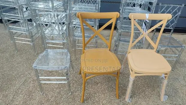 Acrylic / Crystal / Ghost Chairs and Cross-Back Chairs Are for Sale · Photo 1