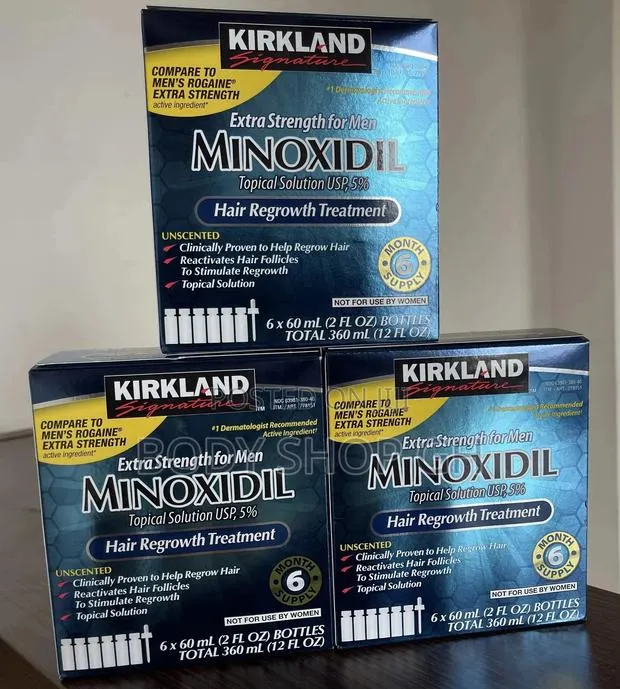 Full Box of Kirkland Minoxidil (6 Bottles + Dropper) · Photo 1