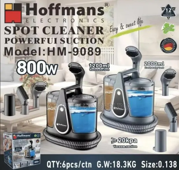 Hoffmans HM-9089 Spot Cleaner Machine 20kPa High Suction Power F · Photo 1