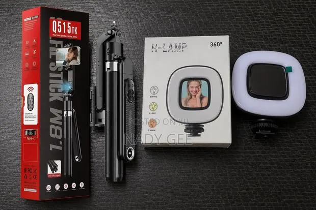 Q515 Tk Ai Tracking Gimbal Selfie Stick With 2led Mini Lights · Photo 1