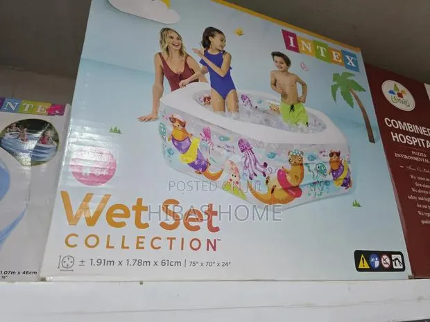 Happy Otter Inflable Swimming Pool 191x178x61cm (Free Blower) · Photo 1