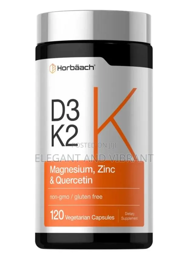 Magnesium With Vitamin D3 + , Zinc and Quercetin 120 Capsules · Photo 1