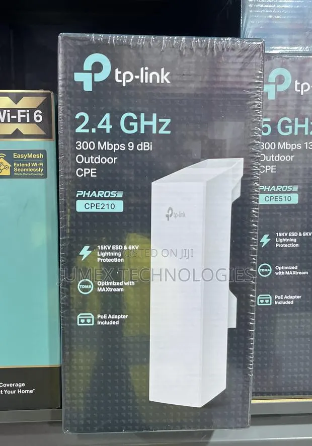 TP-Link CPE210 2.4 GHz 300 MBPS 9 dBi Outdoor CPE · Photo 1