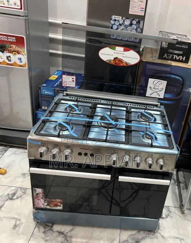 Classic Design Mediatech 60x90cm Oven and Grill 5 Gas Burner(Gray) · Photo 1